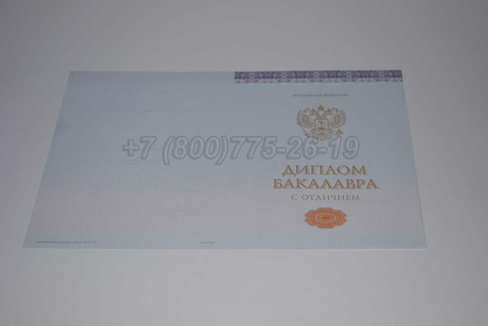 Бланк красного диплома бакалавра Гознак 2013-2025 год выпуска г.Кемерово