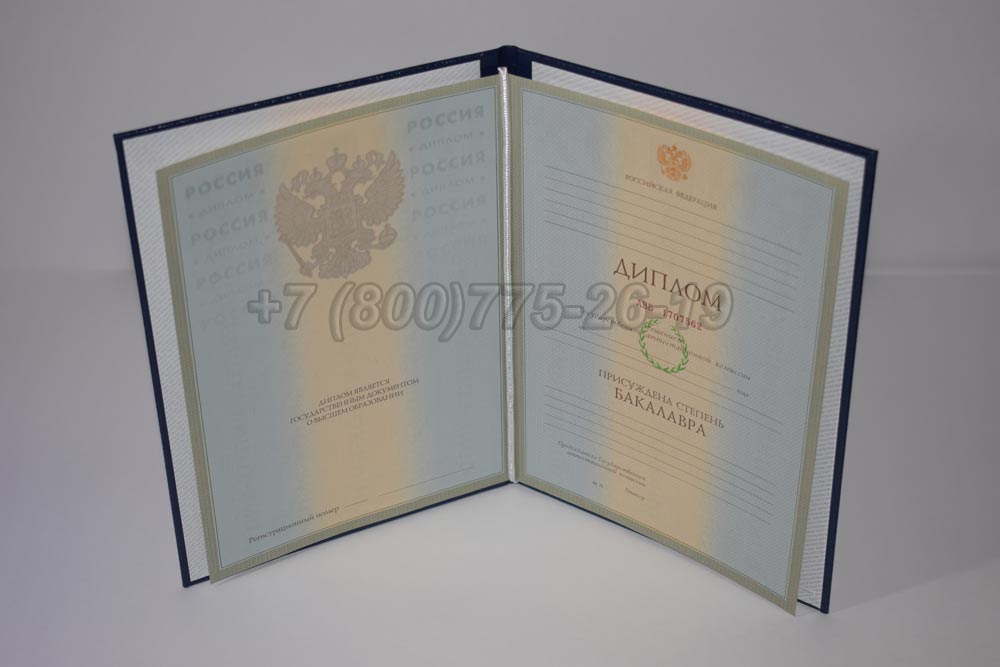 Диплом бакалавра Гознак 2003-2008 год выпуска г.Кемерово