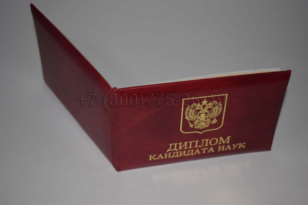 Диплом кандидата наук Гознак 2017-2025 год выпуска г.Кемерово