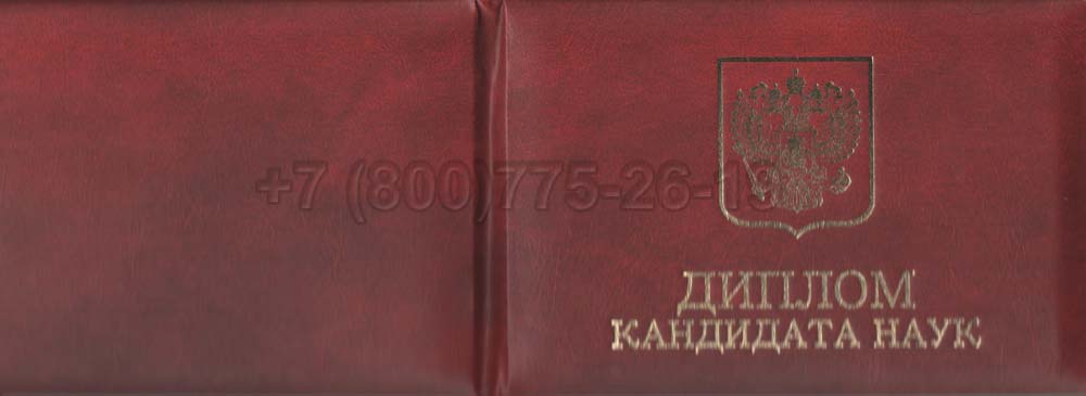 Диплом кандидата наук Гознак 2017-2025 год выпуска г.Кемерово