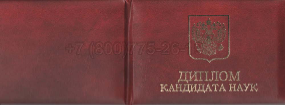 Диплом кандидата наук Гознак 2001-2012 год выпуска г.Кемерово