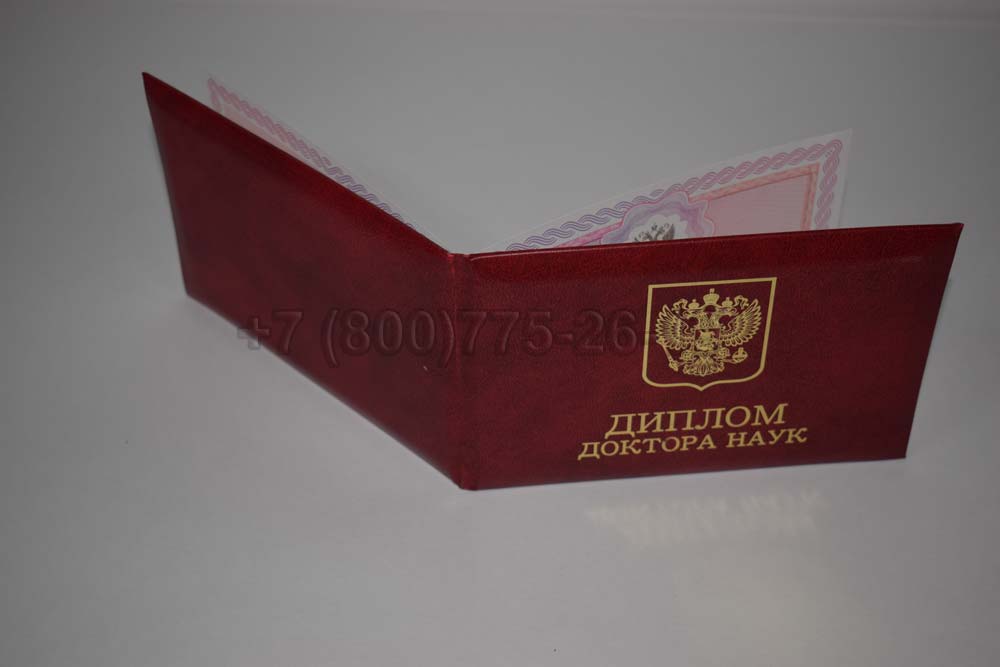 Диплом доктора наук Гознак 2013-2025 год выпуска г.Кемерово