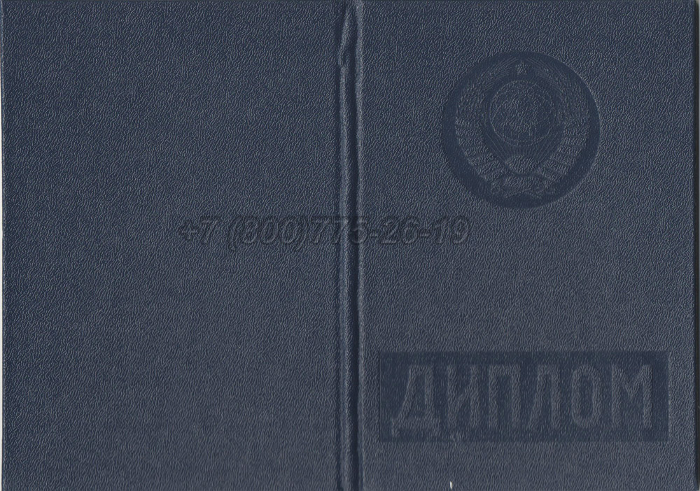 Диплом вуза Молдавской ССР Гознак 1975-1991 год выпуска г.Кемерово