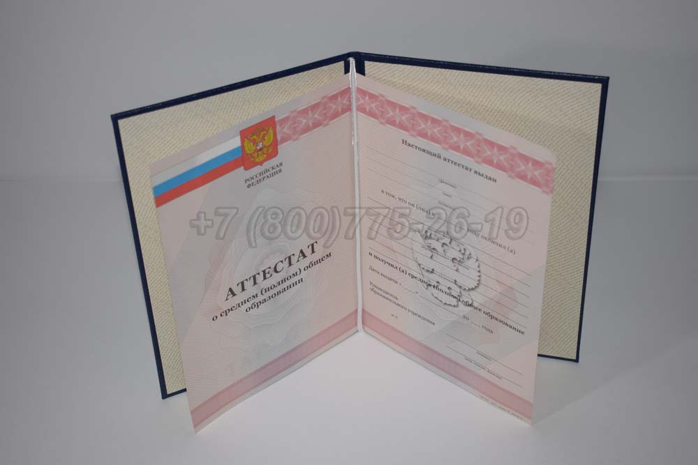 Аттестат за 11 класс Гознак 2008-2009 год выпуска г.Кемерово