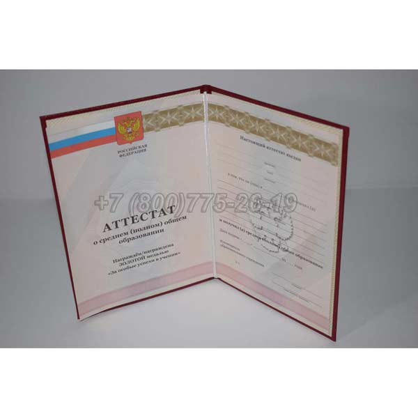 Аттестат За 11 Класс Золото 2010-2013 г.в. Кемерово
